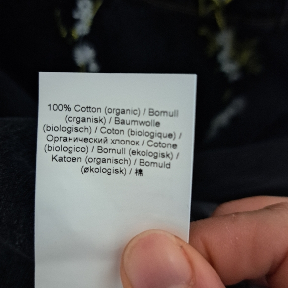 Ganni Embroidery Black Washed A-Line Mini Dress Size 38 - Picture 13 of 14